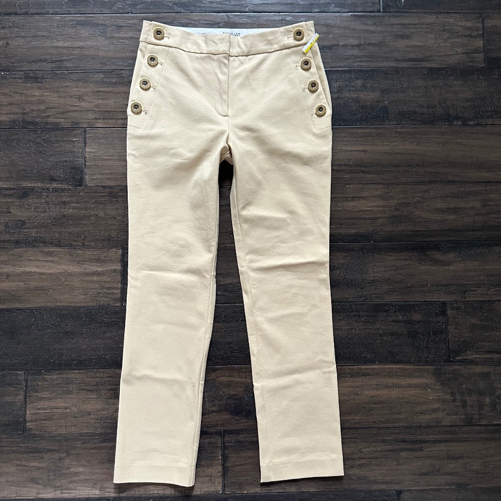 DEREK LAMB 10 CROSBY Amazing Tan Slim Stretch Ankle Pant Sz 4 NWT $398!!
